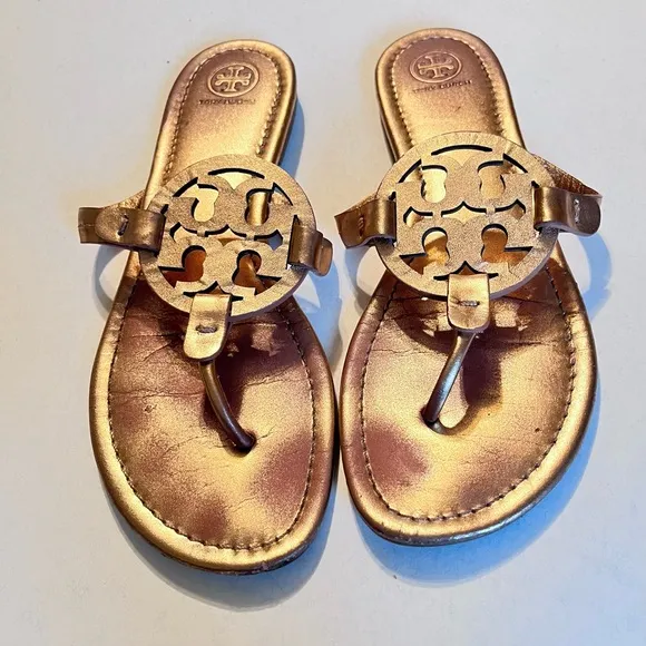 Tory Burch Rose Gold Sandals Size 10M
