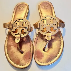 Tory Burch Rose Gold Sandals Size 10M