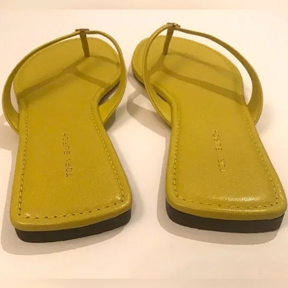 TORY BURCH, Women's Classic Flip Flops Flat Sandals in Goat Leather Size 8 NWOB