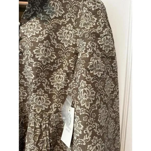 Tuckernuck Hyacinth House Moss Printed Russell Mini Dress NWT Extra Small XS