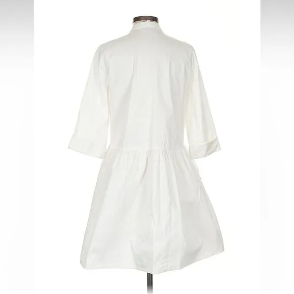 Tuckernuck White Cotton Poplin Royal Shirt Dress - Size Small - Classic &amp; Timele