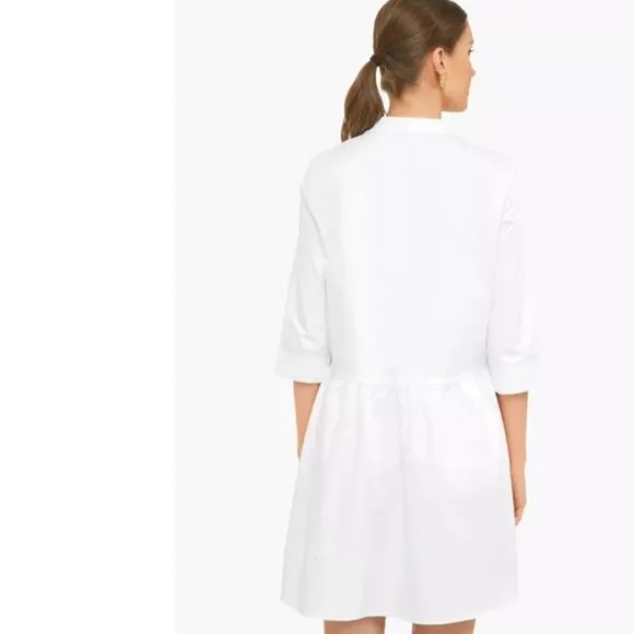 Tuckernuck White Cotton Poplin Royal Shirt Dress - Size Small - Classic &amp; Timele