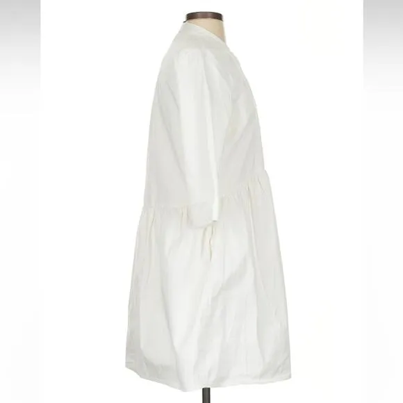 Tuckernuck White Cotton Poplin Royal Shirt Dress - Size Small - Classic &amp; Timele
