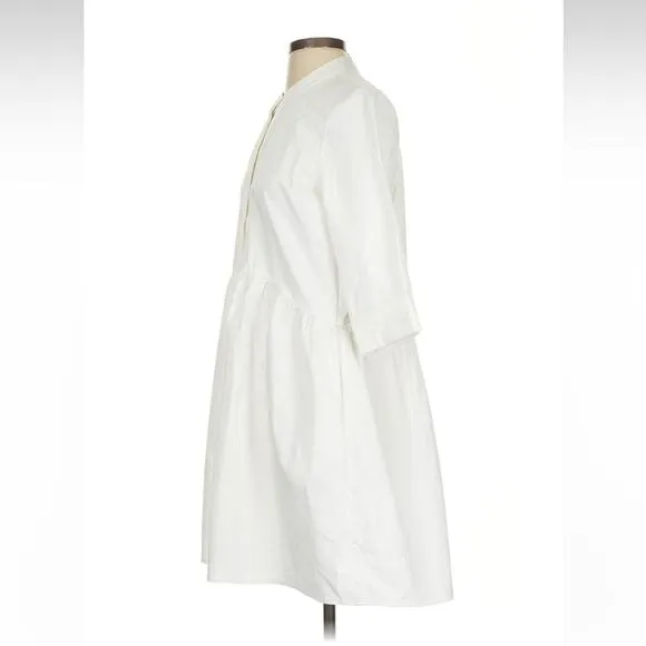 Tuckernuck White Cotton Poplin Royal Shirt Dress - Size Small - Classic &amp; Timele