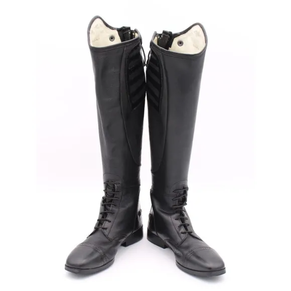 TuffRider Women's Ladies Regal Field Boots Black Leather Sz 7.5