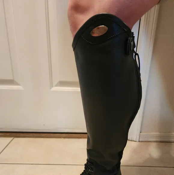 TuffRider Women's Ladies Regal Field Boots Black Leather Sz 7.5