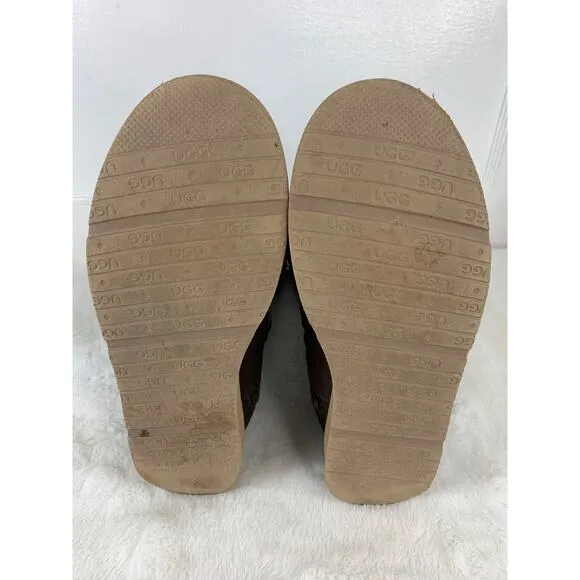 UGG Abree Tall Suede Boots Women’s Size 6 Espresso Brown 1009256