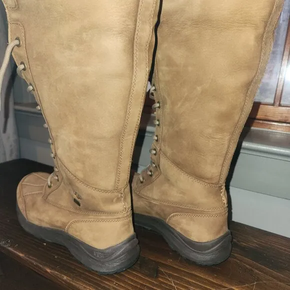 UGG Australia Adirondack III Chestnut Waterproof Sheep Wool Boots 1017434 Sz 8.5