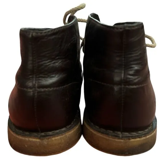 UGG Australia Black Leather Leighton Chukka Ankle Boots Size 9