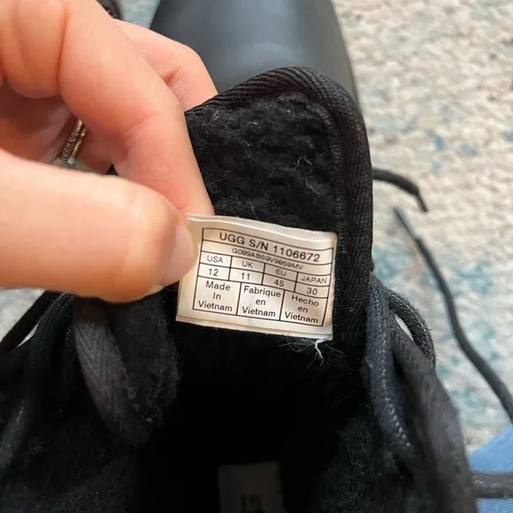 [UGG] Black Harkland Weather Boots- Men’s Size 14