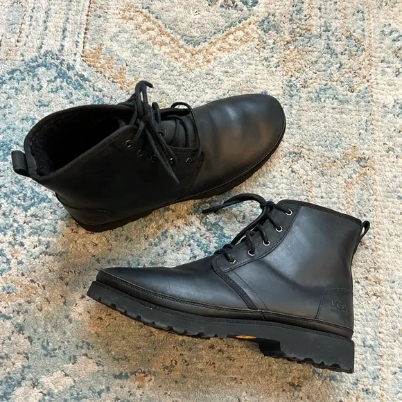[UGG] Black Harkland Weather Boots- Men’s Size 14