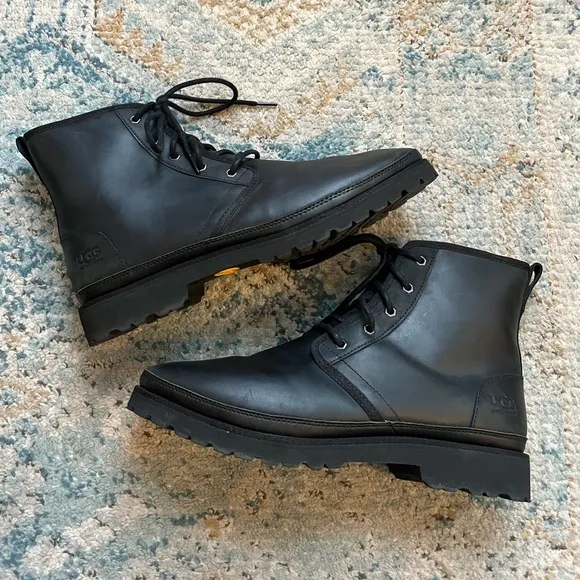 [UGG] Black Harkland Weather Boots- Men’s Size 14