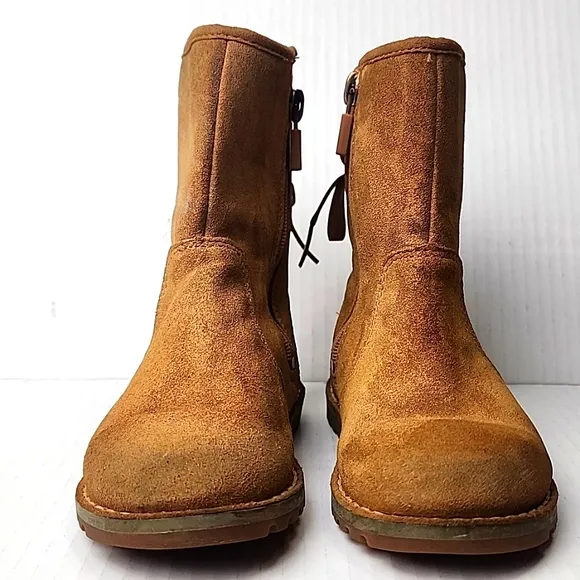 UGG Boots Brown Leather Suede Authentic Toddler Size 7