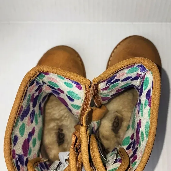 UGG Boots Brown Leather Suede Authentic Toddler Size 7