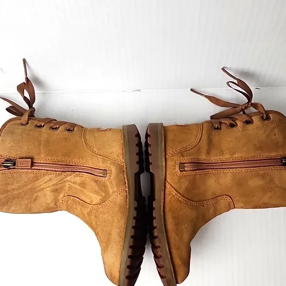 UGG Boots Brown Leather Suede Authentic Toddler Size 7