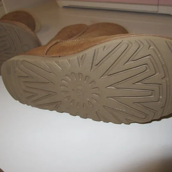 UGG Boots with gold zipper detail Women's Size 8 GUC