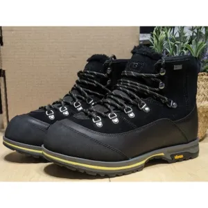 UGG Brecken Waterproof Black Leather &amp; Suede Lace-Up Boots Women's Size 9 *NEW*
