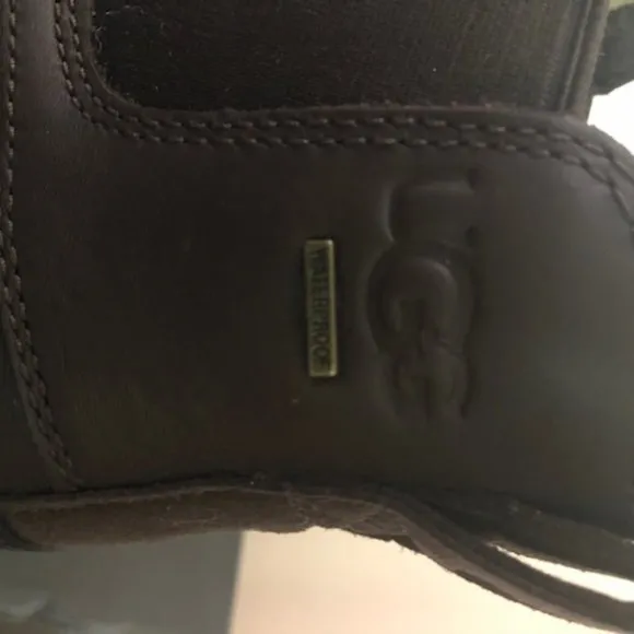 UGG Butte Chelsea waterproof fur leather boot. Cold weather boots. Size: 11, 12