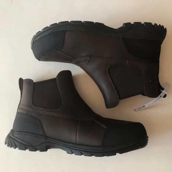 UGG Butte Chelsea waterproof fur leather boot. Cold weather boots. Size: 11, 12