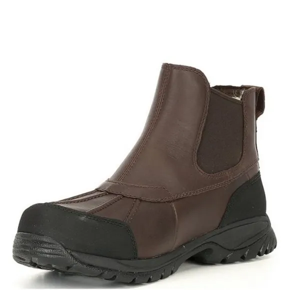 UGG Butte Chelsea waterproof fur leather boot. Cold weather boots. Size: 11, 12