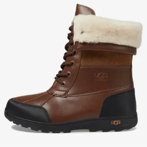 [UGG] Butte II CWR Brown Lace-Up Shearling Winter Snow Boots Unisex Youth Size 2