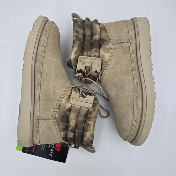 Ugg Classic Mini Lace Weather Smokescreen, Men's 8 Mustard Seed—Missing Galoshes