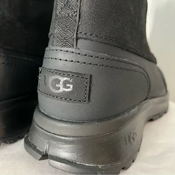 Ugg Emmett Duck Boots High Top Lace Up Black Mens Size 9, New in box