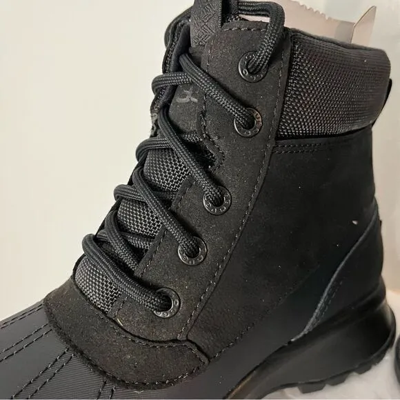Ugg Emmett Duck Boots High Top Lace Up Black Mens Size 9, New in box