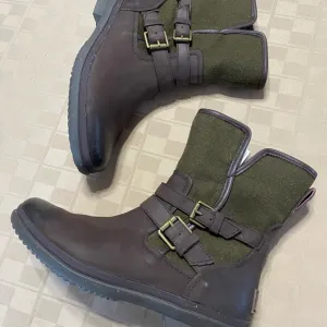 UGG Fashion Boots Women's Size 9.5 Brown/green Leather Style 1005269 Waterproof‎