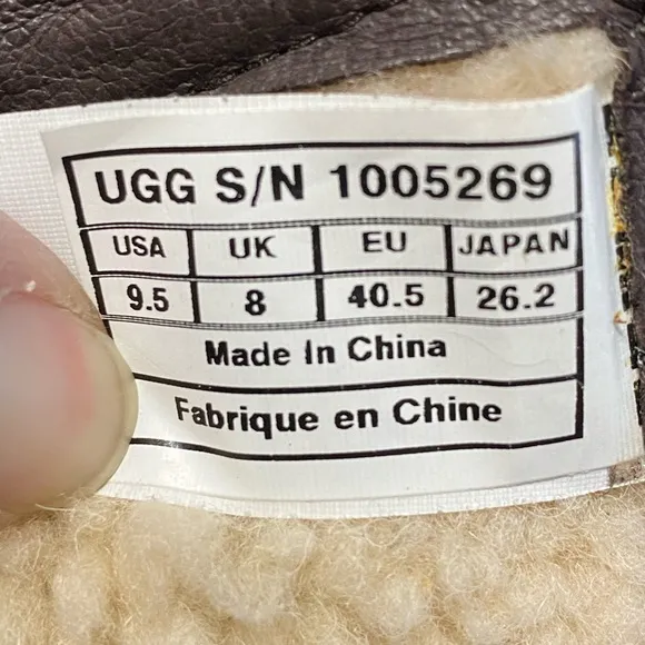 UGG Fashion Boots Women's Size 9.5 Brown/green Leather Style 1005269 Waterproof‎