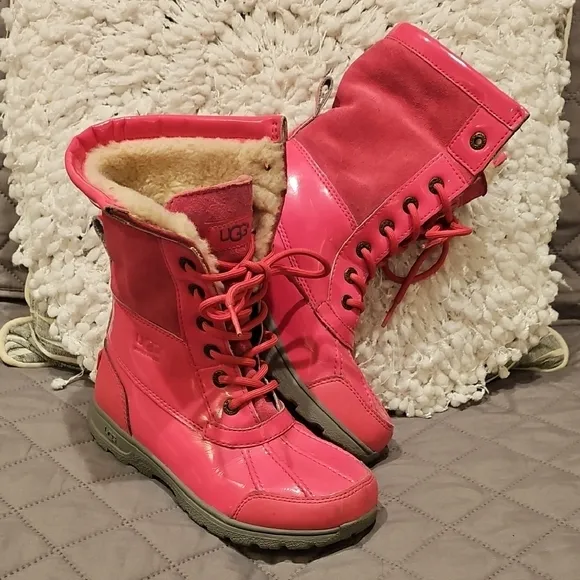 UGG Girls Pink Winter Boots