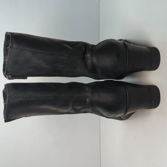 UGG Joely Black wedge mid calf Winter Wedge Boots womans size 6 EU 37