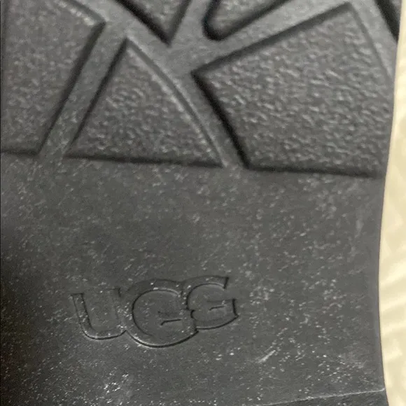 UGG Kids Black Boots with Star Bow