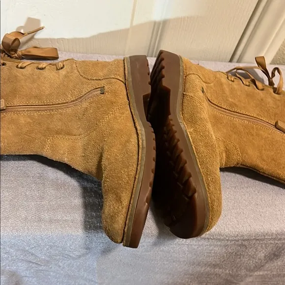 UGG Kids Tan Suede Boots