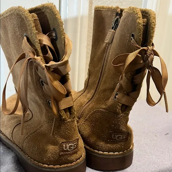 UGG Kids Tan Suede Boots