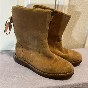 UGG Kids Tan Suede Boots
