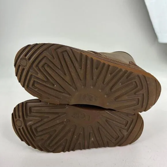 UGG Kids Neumel II Weather Chukka Boots US 3 Toddler Brown Waterproof Leather