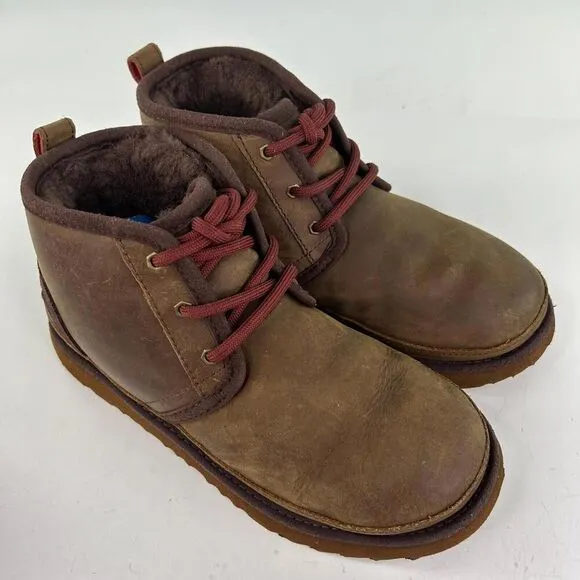 UGG Kids Neumel II Weather Chukka Boots US 3 Toddler Brown Waterproof Leather