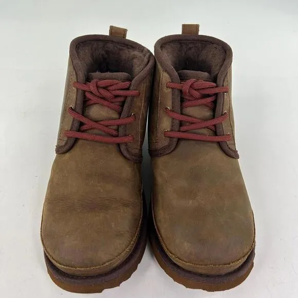UGG Kids Neumel II Weather Chukka Boots US 3 Toddler Brown Waterproof Leather