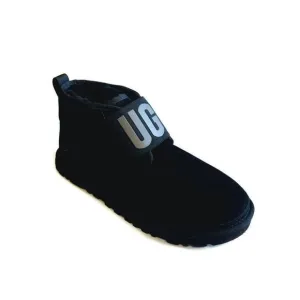 UGG Neumel II Graphic Spell Out Ankle Chukka Boots Mens Size 9 Black 1119392