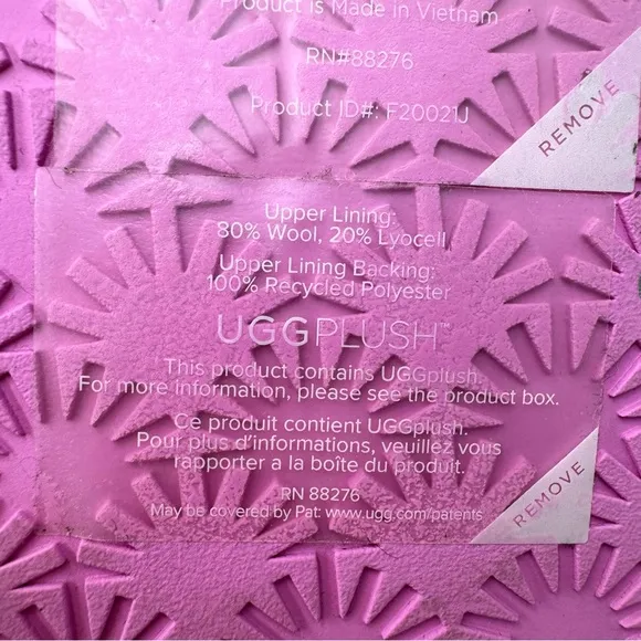 UGG Pink and Purple Plush Sandals