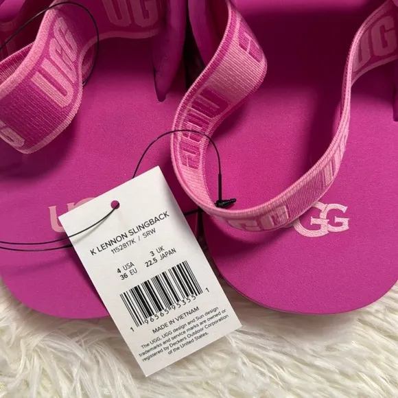 UGG Pink K Lennon Slingback
