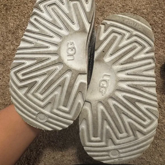 UGG Sparkly Silver Kids Boots