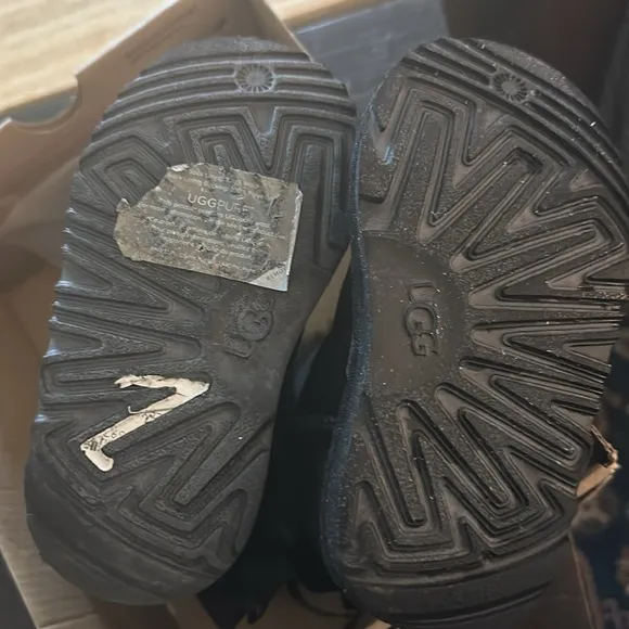 Ugg toddler black boots water resistant