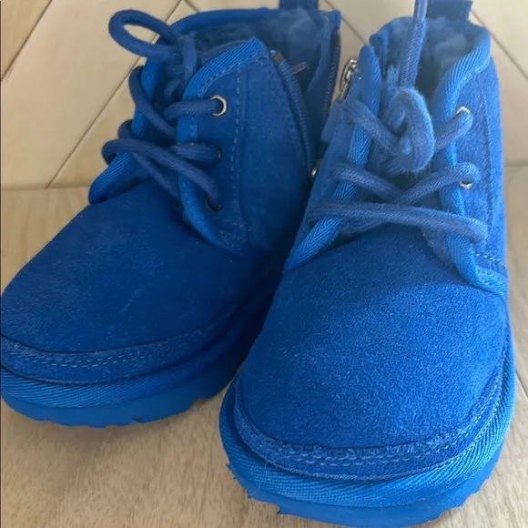 UGG Toddler Blue Suede Boots