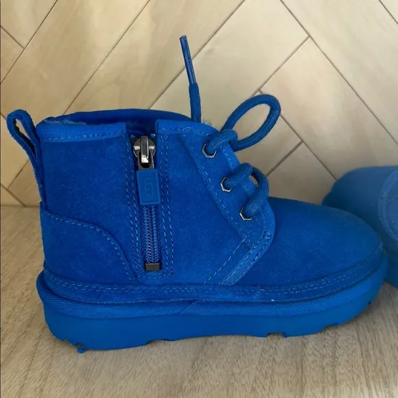 UGG Toddler Blue Suede Boots