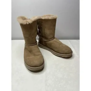 UGG women’s Kristabelle boots size 8 sheepskin lining &amp; corset lacing Australia