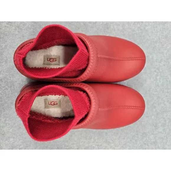 UGG Women's Tasman X Clogs Waterproof Shoes Clogs 1125730 Size 9 Red New