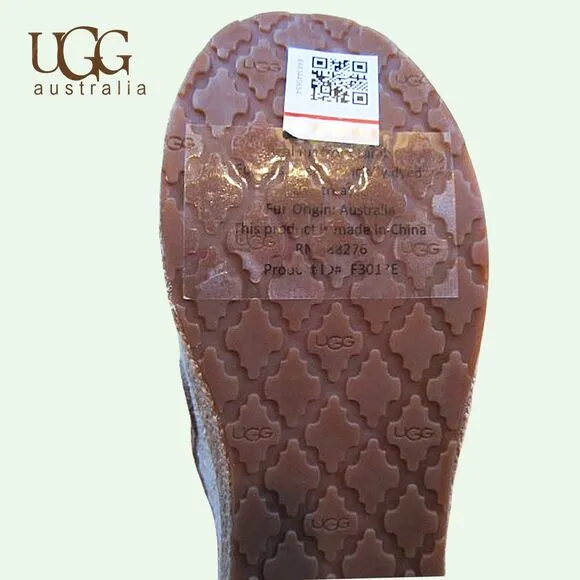 UGG australia NEW Canvas Textile Leather/Suede Upper Jute Slip-On Loafer 5.5M