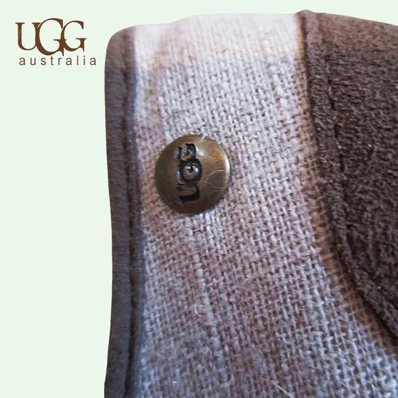 UGG australia NEW Canvas Textile Leather/Suede Upper Jute Slip-On Loafer 5.5M